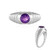 Anillo en plata con Amatista de Marruecos (de Melo Essence)