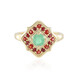 Anillo en plata con Esmeralda de Rusia