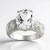 Anello in argento con Topazio Bianco