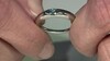 Zilveren ring met een Petrolkleurige saffier