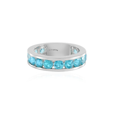 Anello in argento con Topazio Paraiba