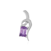 Pendentif en argent et Améthyste d'Uruguay