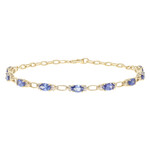 Bracelet en or et Tanzanite AAA (CIRARI)