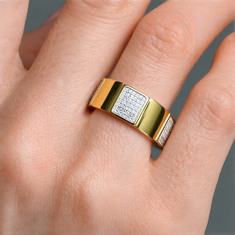 Anillo en plata con Diamante I3 (I)