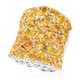 Anillo en plata con Zafiro amarillo (Dallas Prince Designs)