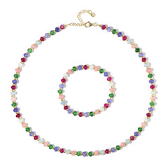 Parure en argent et Quartz (Adela Silber)