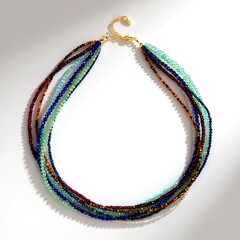 Collana in argento con Granato Magenta