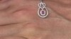 Colgante en plata con Zafiro de Ceilán rosa