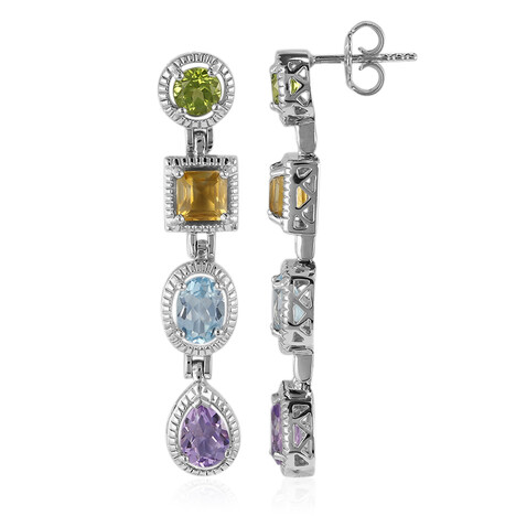 Orecchini in argento con Topazio Blu Cielo