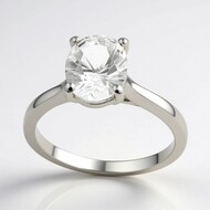 Anillo en plata con Danburita