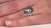 Zilveren ring met een Zwitsers-blauwe topaas (Remy Rotenier)