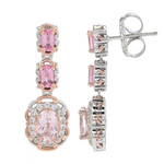 Orecchini in argento con Morganite Brasiliana (Gems en Vogue)