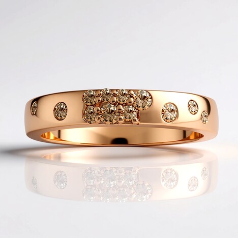 Anello in oro con Diamante Rose de France SI1 di Argyle (Annette)