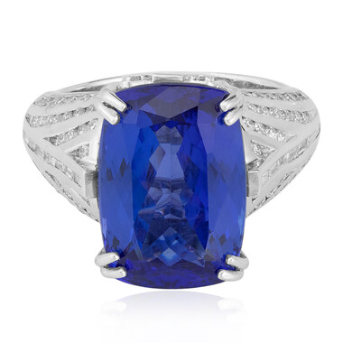 Anello in oro con Tanzanite AAA (de Melo)