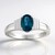 Bague en argent et Kyanite verte