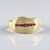 Anello in argento con Rubino