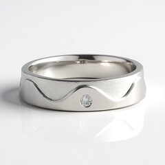 Bague en argent et Diamant I1 (H) (de Melo Essence)