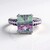 Anello in argento con Fluorite Bicolore