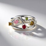Anello in argento con Tormalina