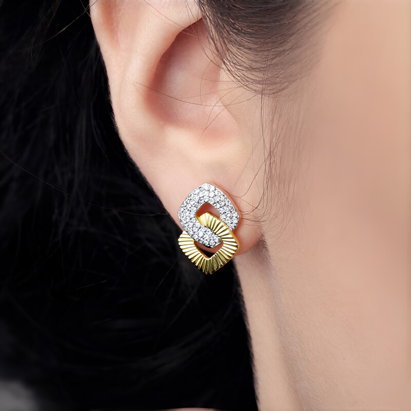 Orecchini in argento con Zircone