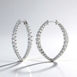 Orecchini in argento con Topazio Bianco (Adela Silber)