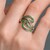 Bague en argent et Diopside de Russie