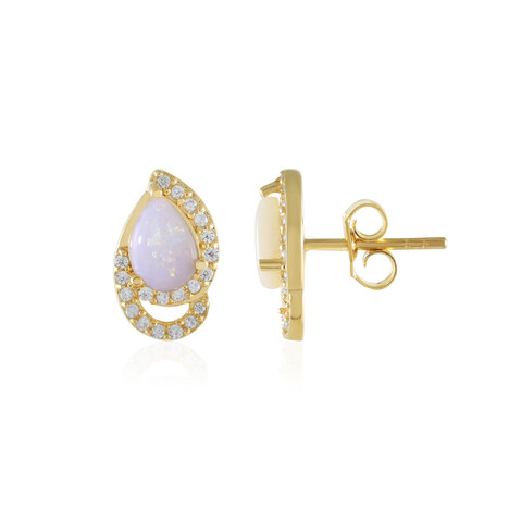 Boucles d'oreilles en argent et Opale d'Australie