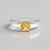 Bague en argent et Citrine