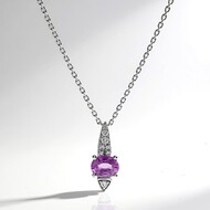 Collier en or et Saphir parme (CIRARI)