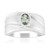 Unheated Green Tanzanite Silver Ring