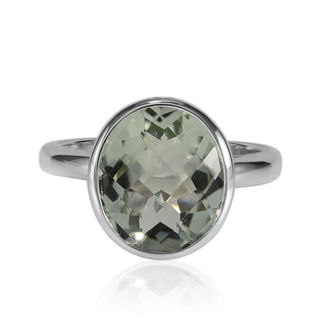 Anello in argento con Ametista Verde