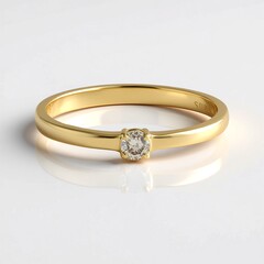 Anello in oro con Diamante Cioccolato I2