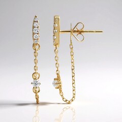 Orecchini in oro con Diamante SI2 (H)