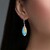 Pendientes en plata con Ámbar báltico Milky (dagen)