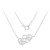 Collana in argento con Diamante PK (H)