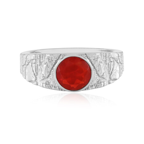 Äthiopischer Roter Opal-Silberring (SAELOCANA)