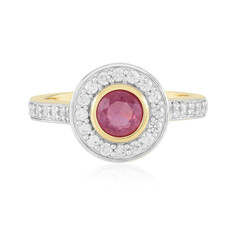 Bague en argent et Saphir rose de Madagascar