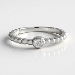 Anello in argento con Diamante I2 (H) (de Melo Essence)
