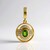 Ciondolo in argento con Diopside Russo