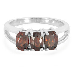 Anello in argento con Zircone Cioccolato