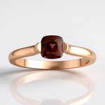 Anello in argento con Zircone Rosa