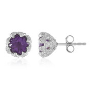 Marokkanischer Amethyst-Silberohrringe (de Melo Essence)