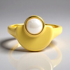 Anello in argento con Opale Bianco