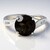 Anello in argento con Quarzo Fumè