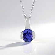 Collana in oro con Tanzanite AAA