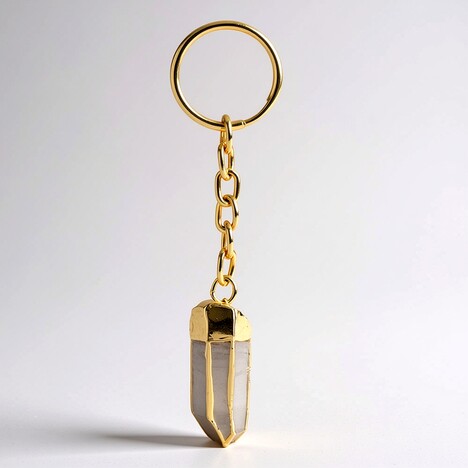 Accessorio in acciaio inossidabile con Quarzo Bianco