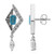 Blauer Apatit-Silberohrringe