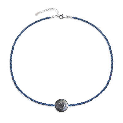 Collana in argento con Perla d'Acqua Dolce Argentata