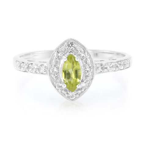 Manchurian Peridot Silver Ring