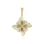 Colgante en oro con Diamante champán I2 (Ornaments by de Melo)